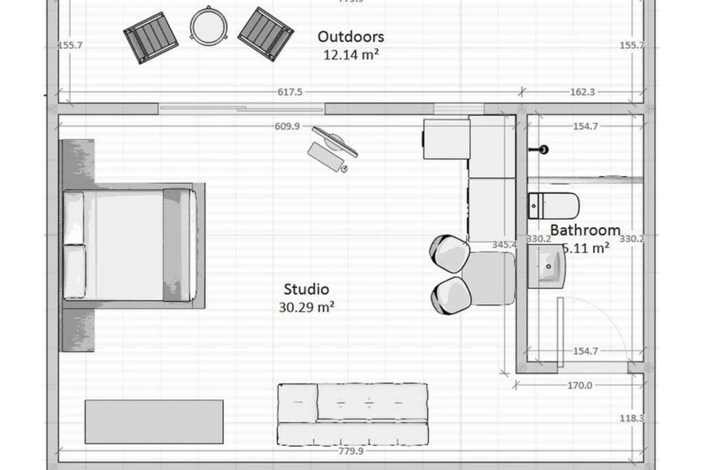 Cozy Studio Near The Beach Nea Iraklitsa Extérieur photo
